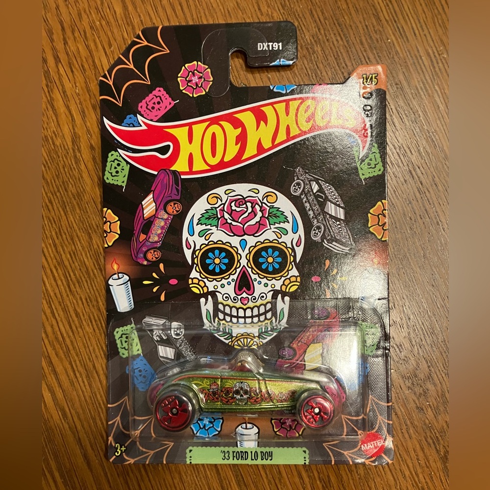 2023 Mattel Hot Wheels ‘33 Ford Lo Boy Day of the Dead NWOT Sealed